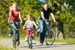 Biking the Red Cedar Trail at Irvington Campground